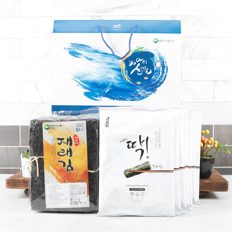 [선물관] (새벽바다) 남도 알뜰 8호 김 선물세트