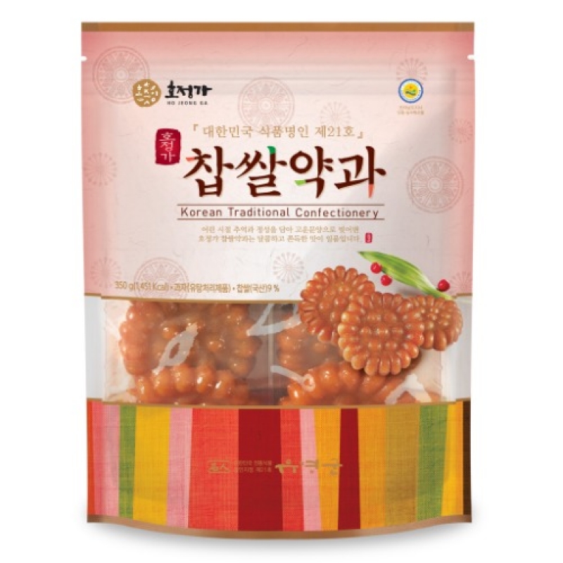 [6차산업] 호정식품 호정가 찹쌀약과 (10입/봉지) 350g