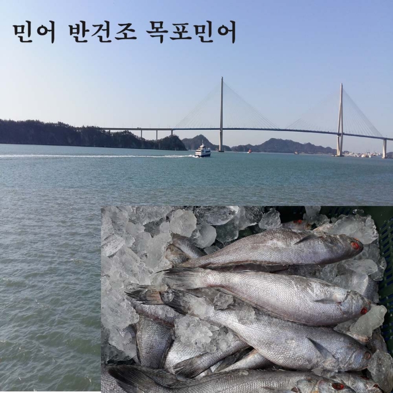 (장수웰빙수산) 반건조민어 3마리 300g 내외