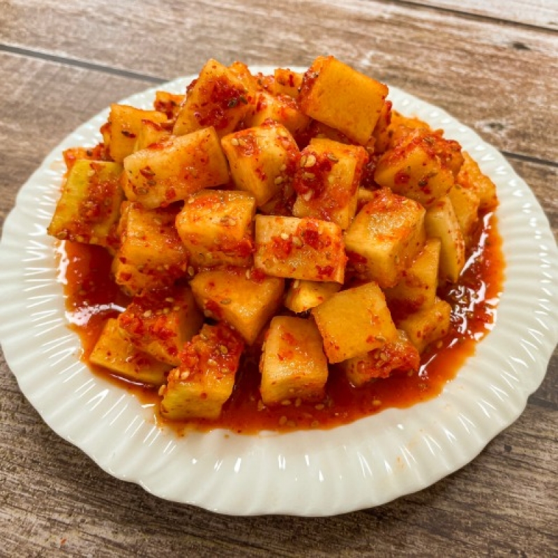 (소셜바이오) 일품 돌산 삼채 깍두기 2kg